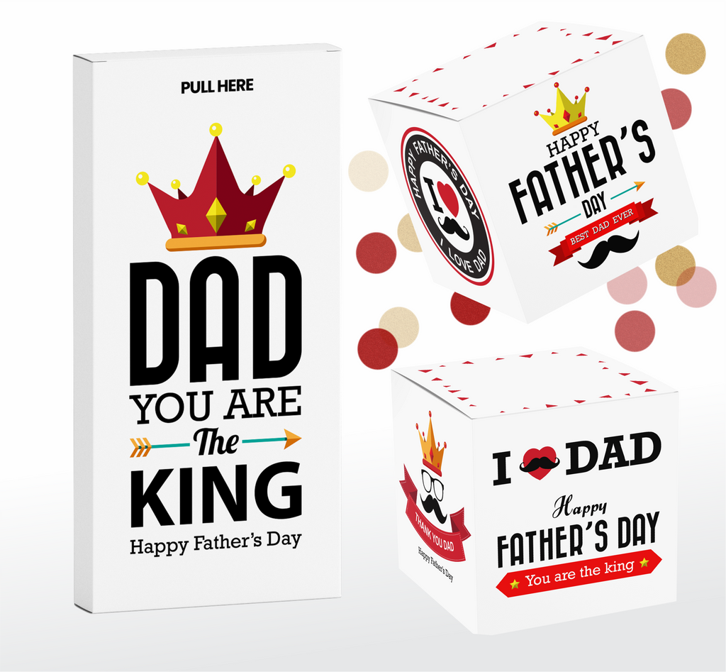 solidaritet lys pære vækstdvale Father's Day Surprise Confetti card, Exploding Pop Up Greeting Card –  CardKaboom